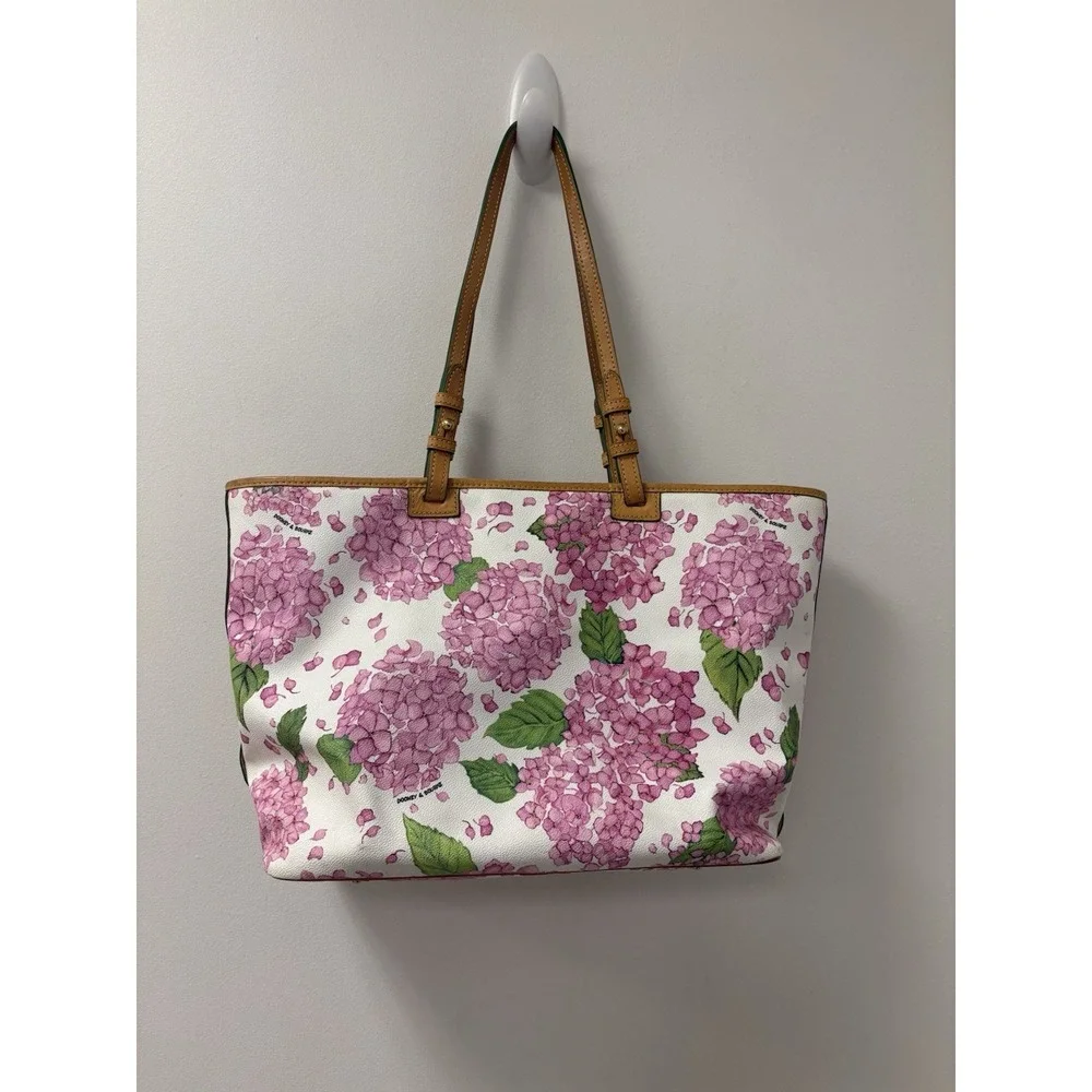Dooney Bourke Pink Hydrangea Tote - Picture 7 of 12